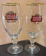 Copos de cerveja Stella Artois 40cl. Conjunto de 2. Usado 1 haste Starburst 1 haste rosa comprar usado  Enviando para Brazil