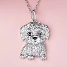 Bonito Yorkshire Espumante Strass Pet Pingente Colar Criativo Cachorro Animal Novo, usado comprar usado  Enviando para Brazil