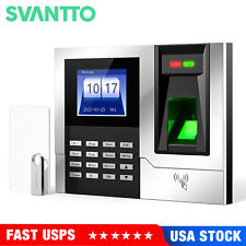 SVANTTO Time Clock Fingerprint Employees Punching Time Card Attendance Machine for sale  Shipping to South Africa