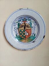 Antico piatto maiolica usato  Prato