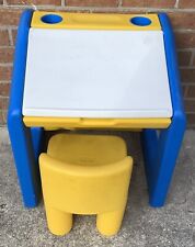Little Tikes Child Size Desk and Yellow Chunky Chair Clean FREE SHIPPING, used for sale  Shipping to South Africa