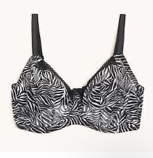 Ladies New Ex M&S Zebra Print Mesh Bra Sizes 32F - 44H for sale  Shipping to South Africa