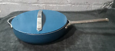 Panelas antiaderentes Caraway 12” frigideira e tampa azul usadas comprar usado  Enviando para Brazil