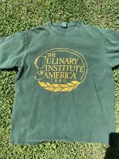 Camisa De Colección The Culinary Institute Of America Para Hombre Talla XL Verde 100% Algodón, usado segunda mano  Embacar hacia Argentina