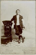 Photographer FOURIE Bordeaux circa 1880 Cabinet Card Portrait Young Boy, used for sale  Shipping to South Africa