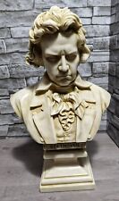 Estatueta escultura arte busto compositor música Beethoven vintage grande 18,5", usado comprar usado  Enviando para Brazil