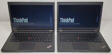 Lot of (2) Lenovo ThinkPad T440p Intel Core i5-4200M @2.50GHz 8GB RAM 14" No HDD for sale  Shipping to South Africa