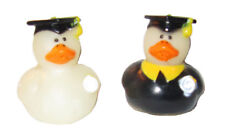 Used, rubber ducks vintage set of 2 white graduation cap and gown 1 3/4" tall for sale  Shipping to South Africa