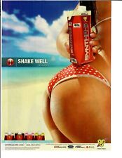 Usado, 2010 anuncio impreso Syntha-6 batido de proteínas sexy bikini rojo revestido detrás en la playa segunda mano  Embacar hacia Argentina