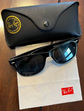 Óculos de sol quadrado unissex Ray Ban Wayfarer RB2140-54-18-142 sem caixa. Feito na Itália, usado comprar usado  Enviando para Brazil
