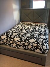 Grey fabric bed for sale  ESHER