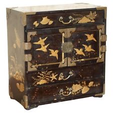 FINE ANTIQUE COLLECTABLE CHINESE TABLE TOP CABINET JEWELLERY COLLECTORS STORAGE for sale  Shipping to South Africa