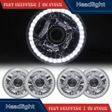 Faróis projetores de cristal halo branco LED redondo 5-3/4" polegadas olho de anjo 4 peças comprar usado  Enviando para Brazil