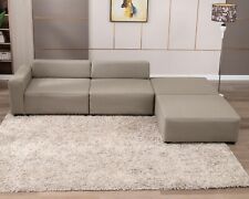 Modular shaped sectional for sale  Walnut