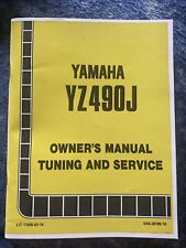 Reproducción de motocicleta MX 1982 Yamaha YZ490J ajuste y servicio manual del dueño segunda mano  Embacar hacia Argentina