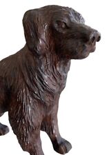 Vintage Black Forest Carved Wooden Burnese Mountain Dog Figure Sculpture for sale  Shipping to South Africa