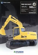 Hyundai 140 LC-7 Raupenbagger Prospekt 2002 brochure crawler excavator Bagger comprar usado  Enviando para Brazil