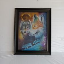 Wolf picture framed for sale  Newman Lake