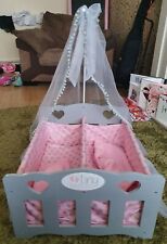 wooden toy cot for sale  WIGAN