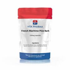 French Maritime Pine Bark 150mg capsules VITAPHARMA for sale  Shipping to South Africa