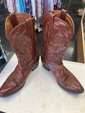 Used, Vintage Dan Post 2111 Made USA Brown Leather Western Cowboy Boots Mens Size 13 D for sale  Shipping to South Africa