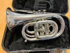 Jupiter JPT-416 Trompeta de Bolsillo Plata Instrumento Musical Mouthpeace, usado segunda mano  Embacar hacia Mexico