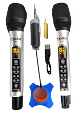  Micrófonos inalámbricos metálicos K662 con karaoke de mano doble inalámbrico UHF  segunda mano  Embacar hacia Argentina