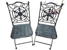 wrought iron patio chairs for sale  Pittston