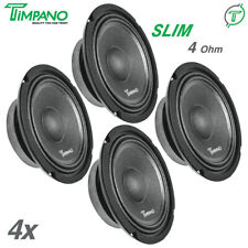 4x Timpano montagem rasa 6,5" alto-falantes de áudio PRO TPT-MB6-4 SLIM 4 Ohm 2400 Watts comprar usado  Enviando para Brazil