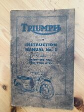 triumph 3ta manual for sale  NEW MILTON