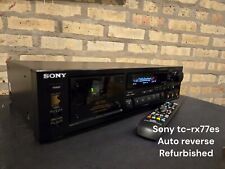 Cubierta de casete inverso automático Sony TC-RX77ES Audiophile con control remoto, reparado, probado  segunda mano  Embacar hacia Argentina