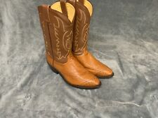 Tony Lama Vintage Full Quill Ostrich Cowboy Boots Mens 11 EE for sale  Shipping to South Africa
