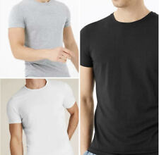 New Mens Crew T-Shirt Vest Underwear 2 Pack Ex M&S Lycra S M L XL XXL Cool Fresh for sale  BARNSLEY