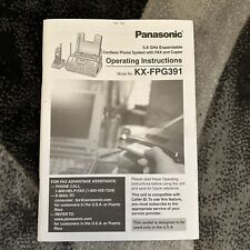 Vintage Panasonic Fax Machine Manual KX-FPG391 for sale  Shipping to South Africa