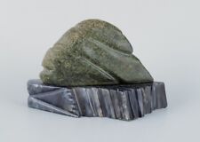 Greenlandica, soapstone sculpture on a marble base. Mid-20th C. for sale  Shipping to South Africa