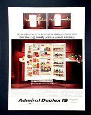 Admiral geladeira freezer anúncio vintage 1964 duplex 19 anúncio original comprar usado  Enviando para Brazil
