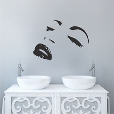 Modern Face Wall Decal, Artsy Woman Face Wall Vinyl, Trendy Wall Murals, a95 for sale  Shipping to South Africa