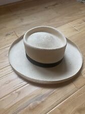 Sombrero de paja ovalado toquilla vintage , usado segunda mano  Embacar hacia Argentina