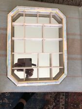 Wood Wall Miniture Display Shelf Curio Box  Mirrored Vintage apprx 41x31 cm for sale  UK