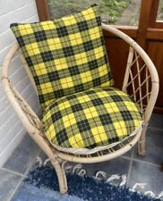 Round tartan cushion for sale  WALLASEY