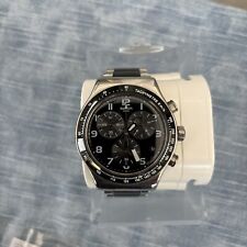 Swatch chronograph black for sale  BURNTWOOD