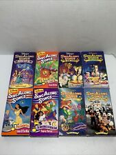 Vintage VHS Disney Sing Along Songs - Lote de 8 Aventuras Musicais - Anos 90 Retrô comprar usado  Enviando para Brazil