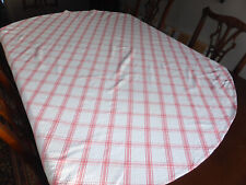 Pink white tablecloth for sale  LLANDEILO
