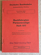 Buchfahrplan heft 917 gebraucht kaufen  Gosenbach,-Eiserfeld
