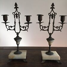 pair antique candleholders for sale  Fallbrook