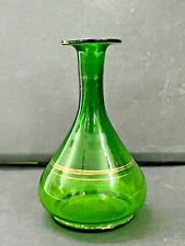 Viejo Vintage Único Hermoso Soplado Verde Cristal Garrafa/Jarrón, de Colección comprar usado  Enviando para Brazil
