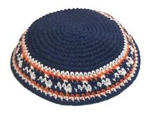 Knitted kippah blue for sale  Shipping to Ireland