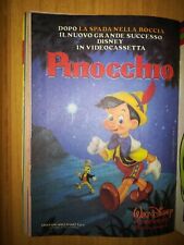 vhs disney pinocchio usato  Torino