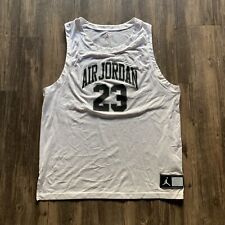 Camiseta de basquete masculina Air Jordan tamanho XL malha branca cimento salpicado CZ2499-100 comprar usado  Enviando para Brazil