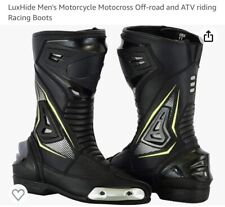 LuxHide Men's Motorcycle Motocross Off-road and ATV riding Racing Boots Size 12 for sale  Shipping to South Africa